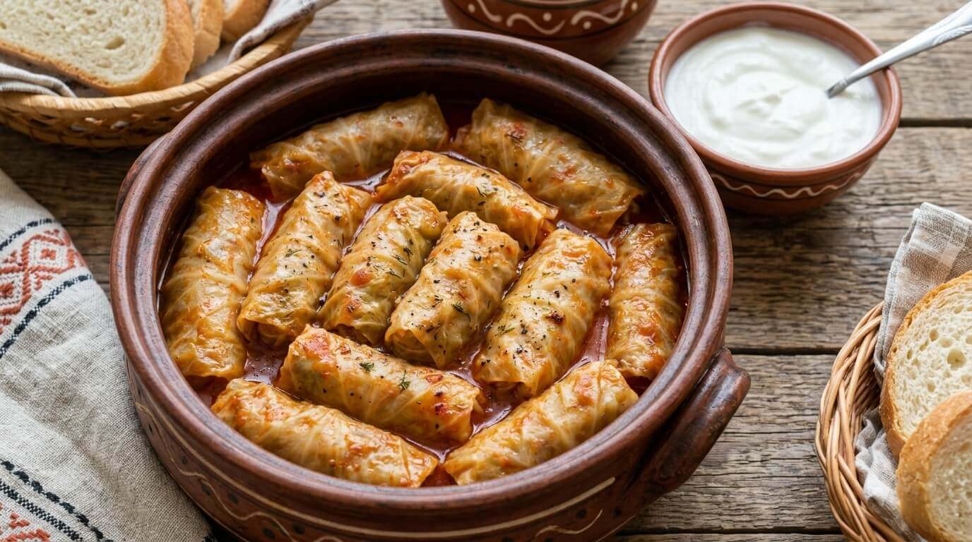 Сарми с плънка от кайма и ориз